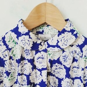 vintage floral blouse